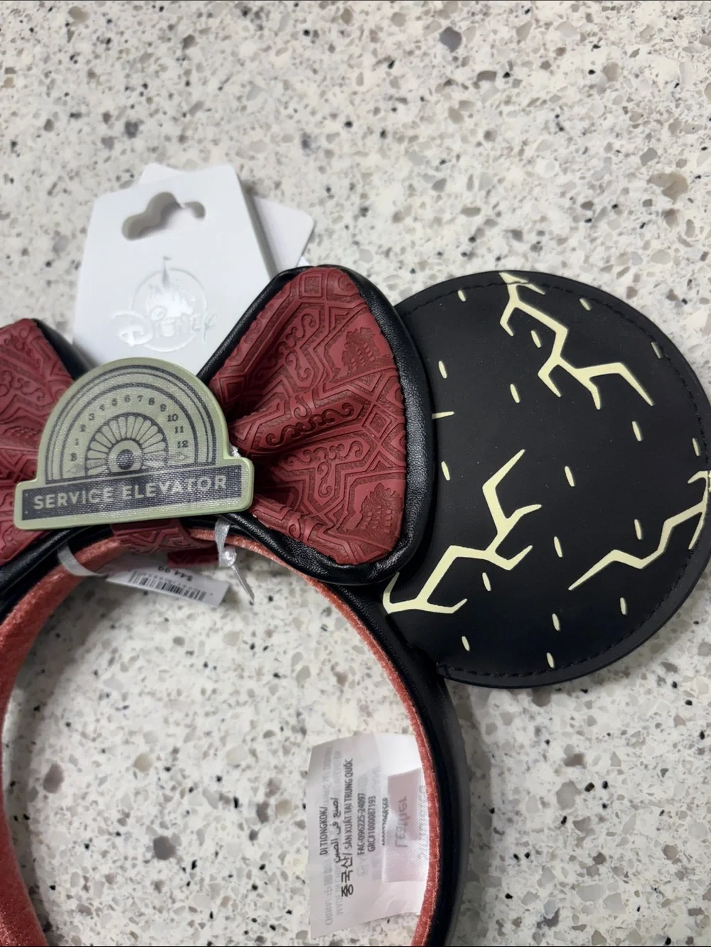 Disney Hollywood Studios Tower of Terror Service Elevator Mickey Ears, BNWT